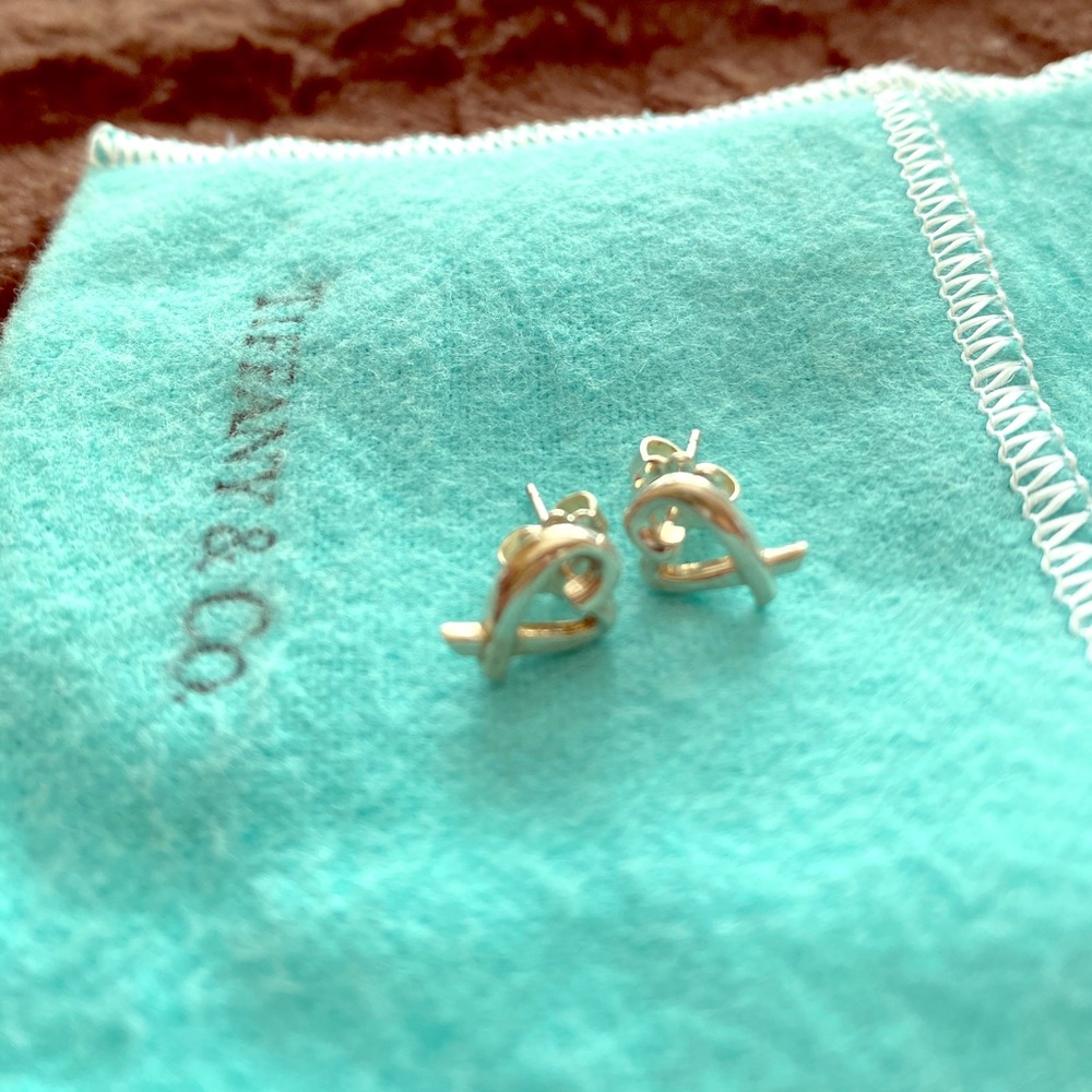 Authentic Tiffany and Co. open Heart Earrings